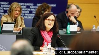 Sveriges EU-kommissionär Cecilia Malmström vid den förra utfrågningen 2009. Arkivbild. Sveriges EU-kommissionär Cecilia Malmström vid den förra utfrågningen 2009. Arkivbild.