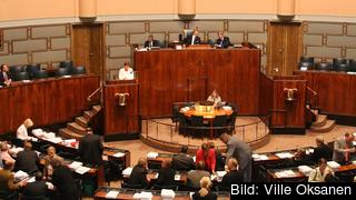 Finlands riksdag. Arkivbild.
