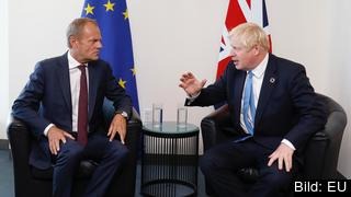 Europeiska rådets ordförande Donald Tusk hade tidigare satt i dag fredag som tidsfrist för britterna att lämna in genomförbara brexitförslag för att frågan skulle kunna diskuteras på nästa veckas EU-toppmöte. Arkivbild.