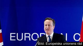Den brittiske premiärministern David Cameron efter förra veckans toppmöte. Den brittiske premiärministern David Cameron efter förra veckans toppmöte.