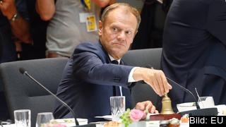 Europeiska rådets ordförande Donald Tusk under fredagens EU-toppmöte där brexit diskuterades. Arkivbild. Europeiska rådets ordförande Donald Tusk under fredagens EU-toppmöte där brexit diskuterades. Arkivbild.