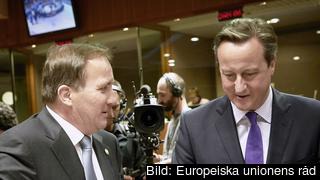 Statsminister Stefan Löfven (S) och Storbritanniens avgående premiärminister David Cameron. Arkivbild. Statsminister Stefan Löfven (S) och Storbritanniens avgående premiärminister David Cameron. Arkivbild.