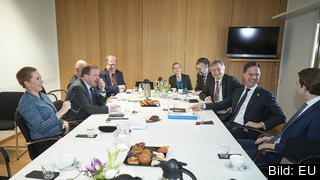 Ledarna för de fyra budgetrestriktiva länderna Sverige, Österrike, Danmark och Nederländerna i samtal med Europeiska rådets ordförande Charles Michel fredagen. Ledarna för de fyra budgetrestriktiva länderna Sverige, Österrike, Danmark och Nederländerna i samtal med Europeiska rådets ordförande Charles Michel fredagen.