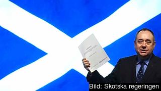 Den skotske försteministern Alex Salmond vill att landet lämnar Storbritannien. Om knappt 300 dagar tar skottarna ställning i en folkomröstning. Arkivbild. Den skotske försteministern Alex Salmond vill att landet lämnar Storbritannien. Om knappt 300 dagar tar skottarna ställning i en folkomröstning. Arkivbild.