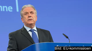 EU-kommissionär Dimitris Avramopoulos med ansvar för asylpolitik. EU-kommissionär Dimitris Avramopoulos med ansvar för asylpolitik.