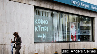 De cypriotiska bankerna håller stängt fram till parlamentet har röstat om krislånet. Arkivbild. De cypriotiska bankerna håller stängt fram till parlamentet har röstat om krislånet. Arkivbild.