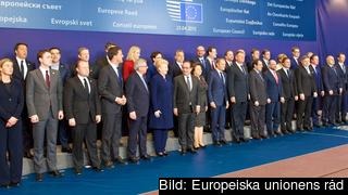 EU-ländernas stats- och regeringschefer. Arkivbild. EU-ländernas stats- och regeringschefer. Arkivbild.