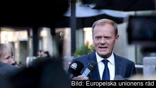 Europeiska rådets ordförande Donald Tusk inför fredagens toppmöte i Bratislava. Europeiska rådets ordförande Donald Tusk inför fredagens toppmöte i Bratislava.