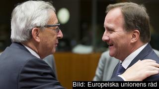 EU-kommissionens ordförande Jean-Claude Juncker och statsminister Stefan Löfven (S). Arkivbild.