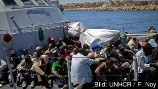 Mängder av fel och misstag ledde till att 63 flyktingar dog på flykt undan kriget i Libyen, konstaterar Europaprådet. Arkivbild.