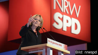 Hannelore Kraft, partiledare för socialdemokratiska SPD i Nordrhein-Westfalen, skördade framgångar i söndagens delstatsval. Hannelore Kraft, partiledare för socialdemokratiska SPD i Nordrhein-Westfalen, skördade framgångar i söndagens delstatsval.
