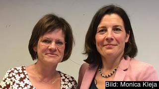 Marie Granlund, gruppledare för socialdemokraterna i riksdagens EU-nämnd och Karin Enström, gruppledare för moderaterna i EU-nämnden. Marie Granlund, gruppledare för socialdemokraterna i riksdagens EU-nämnd och Karin Enström, gruppledare för moderaterna i EU-nämnden.