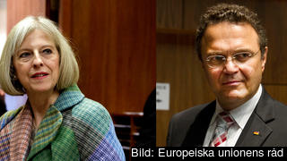 Storbritanniens inrikesminister Theresa May och hennes tyske kollega Hans-Peter Friedrich oroas för "social turism" i EU. Storbritanniens inrikesminister Theresa May och hennes tyske kollega Hans-Peter Friedrich oroas för "social turism" i EU.
