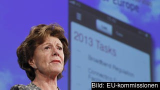 EU:s IT-kommissionär Neelie Kroes presenterar sju punkter för 2013-2014. EU:s IT-kommissionär Neelie Kroes presenterar sju punkter för 2013-2014.