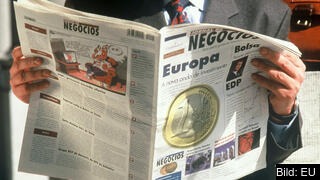 I genomsnitt uppger närmare 72 procent av de tillfrågade att nyligen sett, läst eller hör något om EU. rkrivbild