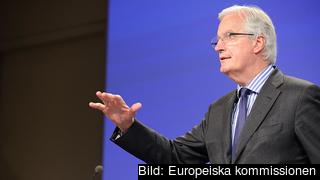 EU:s finansmarknadskommissionär Michel Barnier. Arkivbild. EU:s finansmarknadskommissionär Michel Barnier. Arkivbild.