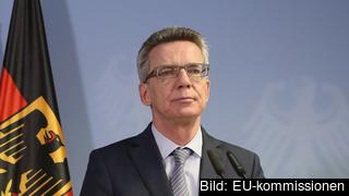 Tysklands inrikesminister Thomas de Maizière. Tysklands inrikesminister Thomas de Maizière.