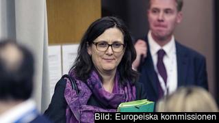 EU:s handelskommissionär Cecilia Malmström. EU:s handelskommissionär Cecilia Malmström.