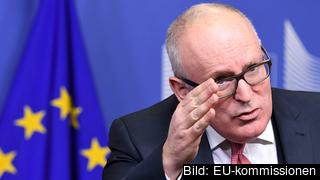 EU-kommissionens förste vice ordförande Frans Timmermans. Arkivbild. EU-kommissionens förste vice ordförande Frans Timmermans. Arkivbild.