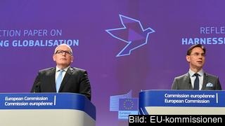 EU-kommissionärern Frans Timmermans och Jyrki Katainen. 
