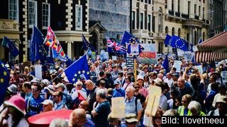 Ett ändringsförslag om att åter folkomrösta om brexit kan vinna stöd i parlamentet. Arkivbild. Ett ändringsförslag om att åter folkomrösta om brexit kan vinna stöd i parlamentet. Arkivbild.