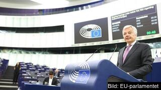 EU:s justitiekommissionär Didier Reynders deltog i dagens debatt i EU-parlamentet i Strasbourg. 