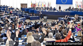 Efter EU-valet 2014 ska antalet parlamentariker skäras ned 15 mandat till 751 som fördraget föreskriver. Arkivbild. Efter EU-valet 2014 ska antalet parlamentariker skäras ned 15 mandat till 751 som fördraget föreskriver. Arkivbild.