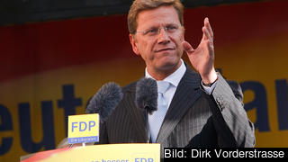 Tysklands utrikesminister Guido Westerwelle vill ha folkomröstning om ny europeisk konstitution. Arkivbild. Tysklands utrikesminister Guido Westerwelle vill ha folkomröstning om ny europeisk konstitution. Arkivbild.
